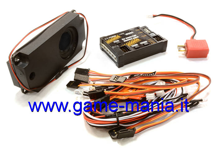 Modulo SONORO-LUMINOSO con leds e cassa audio x modelli by GT Power