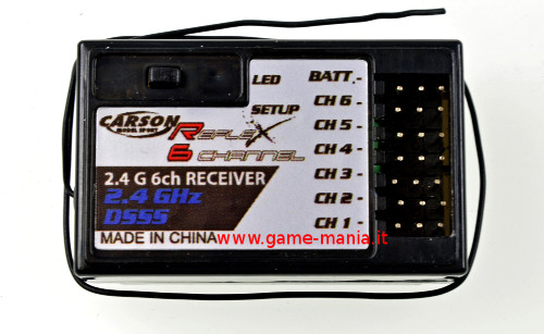 2.4Ghz 6-channel receiver for Reflex II by Carson