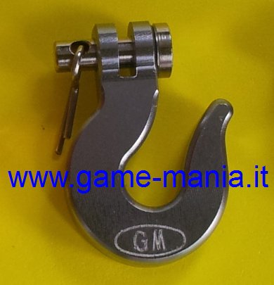 Scale winch SMOKE anodized ALLOY hook by Game-Mania