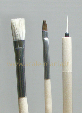 Tamiya brushes BASIC SET - 3x brushes for scale modelism