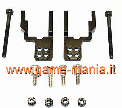 Alloy 4-hole damper support plates for CC-01 axles by GPM