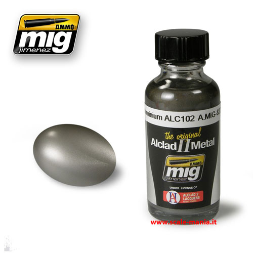 Colore Duralluminio Alclad II ALC102 in boccetta da 30ml by MIG