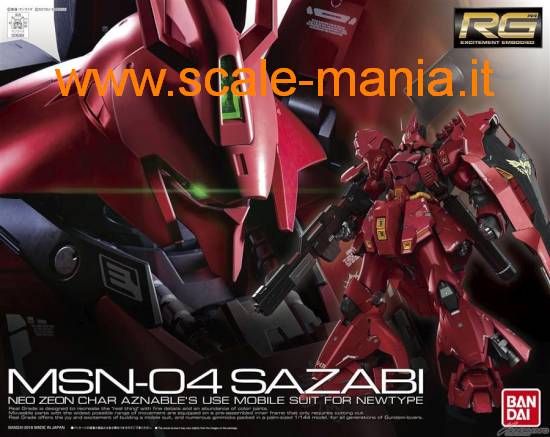 MSN-04 SAZABI scala 1:144 serie Real Grade by Bandai