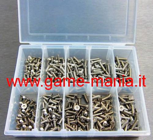 350pcs Stainless Steel M3 screw set (with box) by Samix
