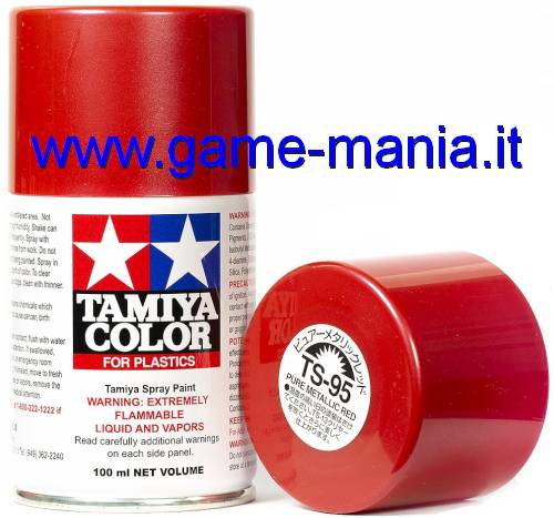 Colore spray TS95 PURE MET.RED (rosso puro metallizzato) 100ml by Tamiya