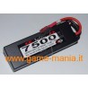 Batteria LiPo 7500Mah 20C/45C 7,4V corazzata conn. Deans by RCS