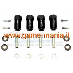 Allargatori +18mm IN LEGA NERI per Traxxas TRX-4 by GPM