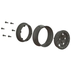Coppia cerchi IMPULSE 1.9" BEADLOCK in nylon nero by Pro-Line