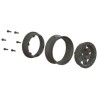 IMPULSE 1.9" black nylon beadlock rim pair by Pro-Line