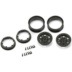 Coppia cerchi IMPULSE 1.9" BEADLOCK in nylon nero by Pro-Line