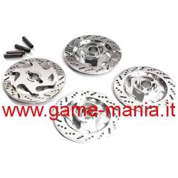 copy of 4x BLACK ALLOY 12mm hex rotors for 1/10 cars by Integy