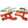 RED alloy front lower suspension arms for Tamiya CC-01 by Integy