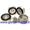 1.9" SILVER TRX-4 alloy 12-spoke beadlock rims by Integy