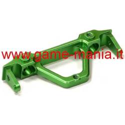 Distanziale telaio POST. IN LEGA verde supporto paraurti SCX-10 I by Integy