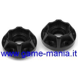 350 size BLACK alloy hubs for SLW and OMF rims by Vanquish Products