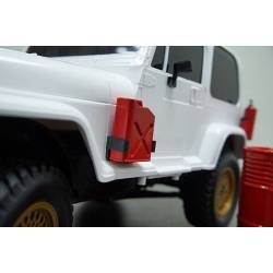 Red plastic scale fuel tanks (2x) for scalers by Yeah Racing