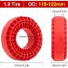 Inserti in silicone x gomme 1.9" 118-121mm durezza ELEVATA by Injora