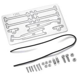 Tergicristalli (2) in METALLO NERO per carrozzerie 1:10 by GRC