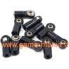 Giunti (x10) uniball IN LEGA NERI da 22mm per links M3 by XS