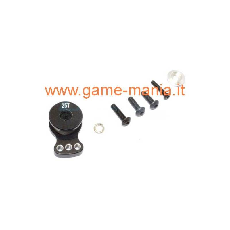 Hi-torque BLACK ALLOY 25T servo saver by GPM