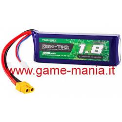 Lipo 1800Mah 11,1V 3S1P 30C/60C burst Nano-Tech by Turnigy