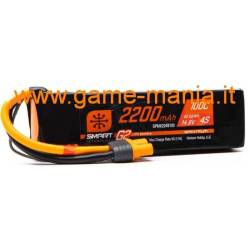 Smart G2 2200Mah - 4S1P - 100C lipo battery with IC3 conn. by Spektrum