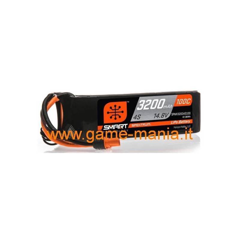 Batteria Lipo 3200Mah 100C 14,8V Smart conn. IC3 by Spektrum