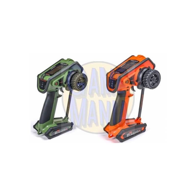 DX RUGGED+ 12 channel Transmitter Orenage or Green by Spektrum