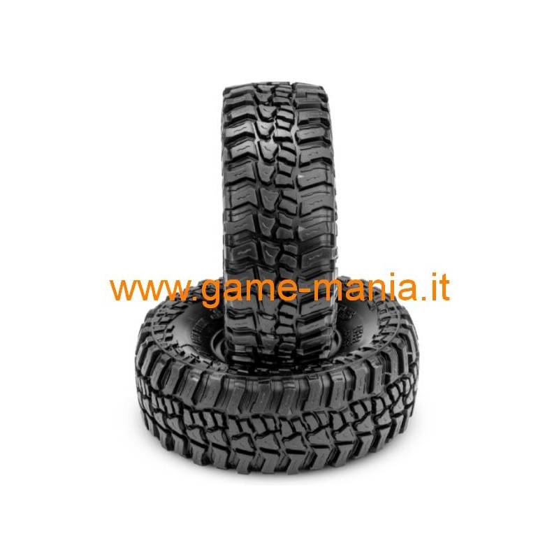 Coppia gomme 1.9 ROCK BLOCK 120mm green con inserti by JConcepts