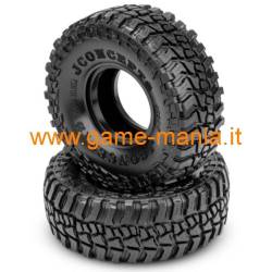 Coppia gomme 1.9 ROCK BLOCK 120mm green con inserti by JConcepts