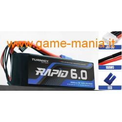 Rapid 6000Mah - 3S1P - 100C/200Cburst softcase LiPo by Turnigy