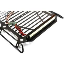 Alloy 255x172mm roof rack with led light bar by Integy