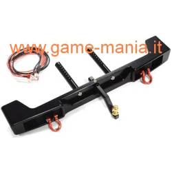 Paraurti posteriore con LEDS stile Jeep per Axial SCX-10 III by Integy