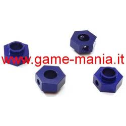 Esagoni trascinatori 12x05mm IN LEGA blu per Traxxas TRX-4 by Integy