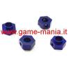 Esagoni trascinatori 12x05mm IN LEGA blu per Traxxas TRX-4 by Integy