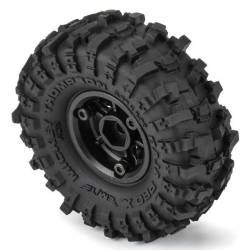 SET of 4x 1.0" BAJA PRO X 58mm on Holcomb beadlock rims by Pro-Line