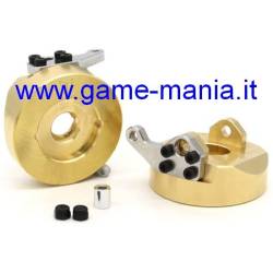 Coppia di fuselli anter. OTTONE da 150gr. ponti F10 dritti by Vanquish Products