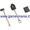 Badile e accetta in scala 1:24 in nylon per dettaglio mezzi by FMS