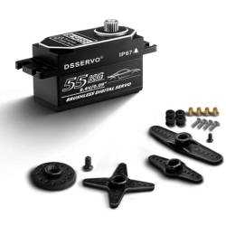 61Kg servo brushless WATERPROOF BLS4355 8,4V - LOW PROFILE by DSSERVO