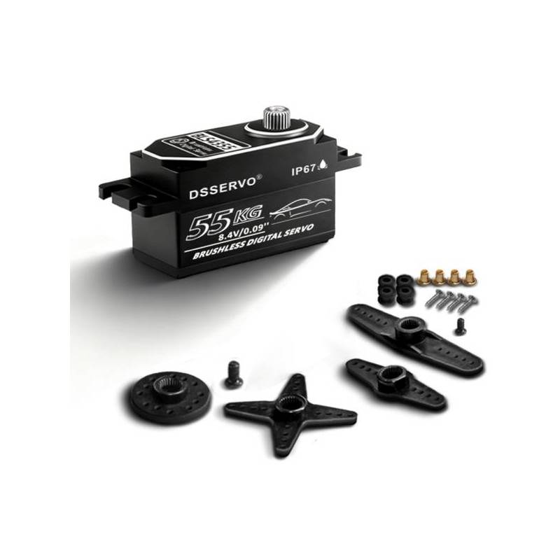 61Kg servo brushless WATERPROOF BLS4355 8,4V - LOW PROFILE by DSSERVO
