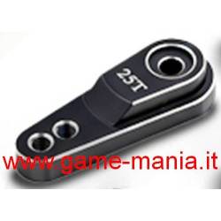 Squadretta servo NERA in lega 18-22mm con testa 25 denti by DSServo