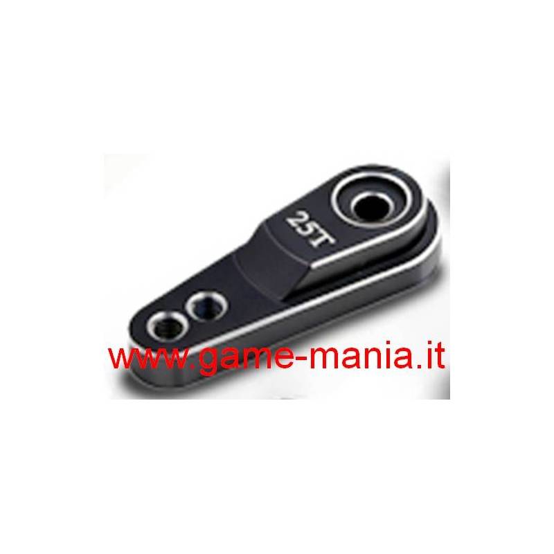 Squadretta servo NERA in lega 18-22mm con testa 25 denti by DSServo