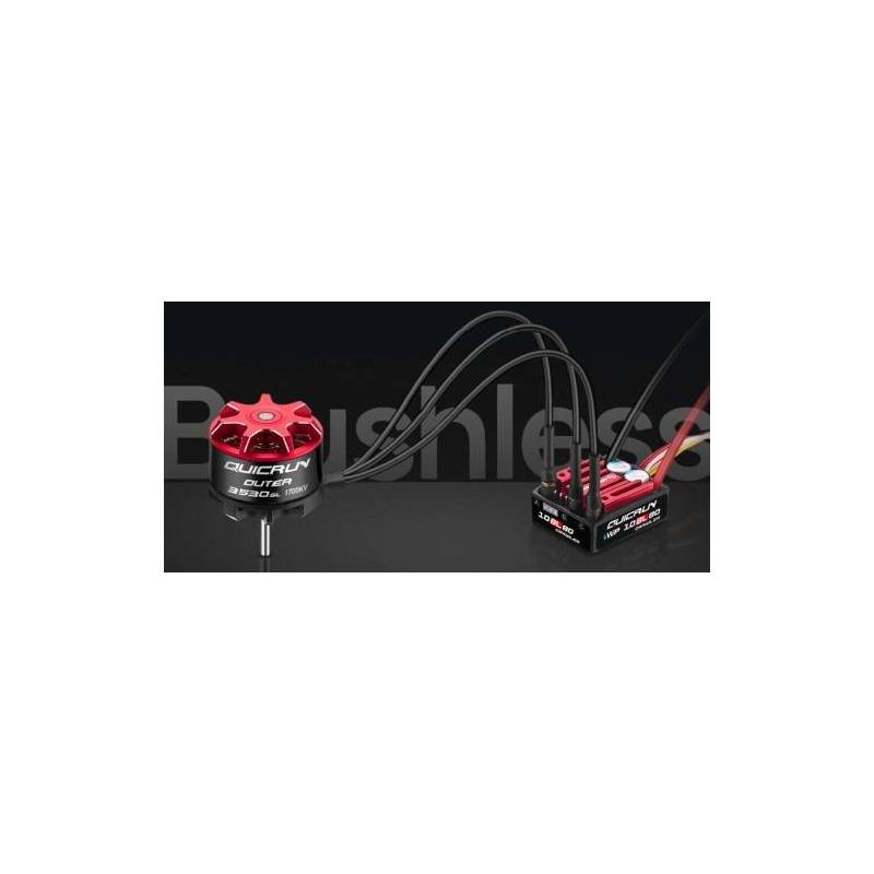 QUICRUN OUTRUNNER COMBO 2200kV w/80A ESC by Hobbywing