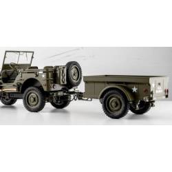 Utility trailer in 1/18 scale for Willys by ROChobby