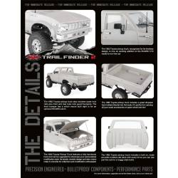 TRAIL FINDER II - full metal 2-speed Hilux 1982 1/10 scaler kit by RC4WD