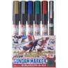 Set of 6 METALLIC Gundam Markers GMS-121 by Mr. Hobby