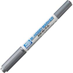 Pennarello ARGENTO METALLIZZATO doppio CM-02 Gundam Marker Mr.Hobby