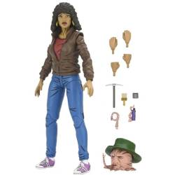 Figurino April Oneil articolato dal cartone "TMNT" alto 17cm by NECA