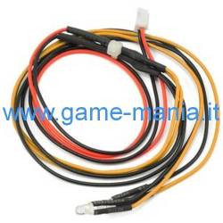 Coppia di LEDs ARANCIO da 3MM cablati con connettore 2 poli by Yeah Racing