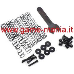 120mm RED DESERT LIZARD dual spring shocks by Yeah Racing